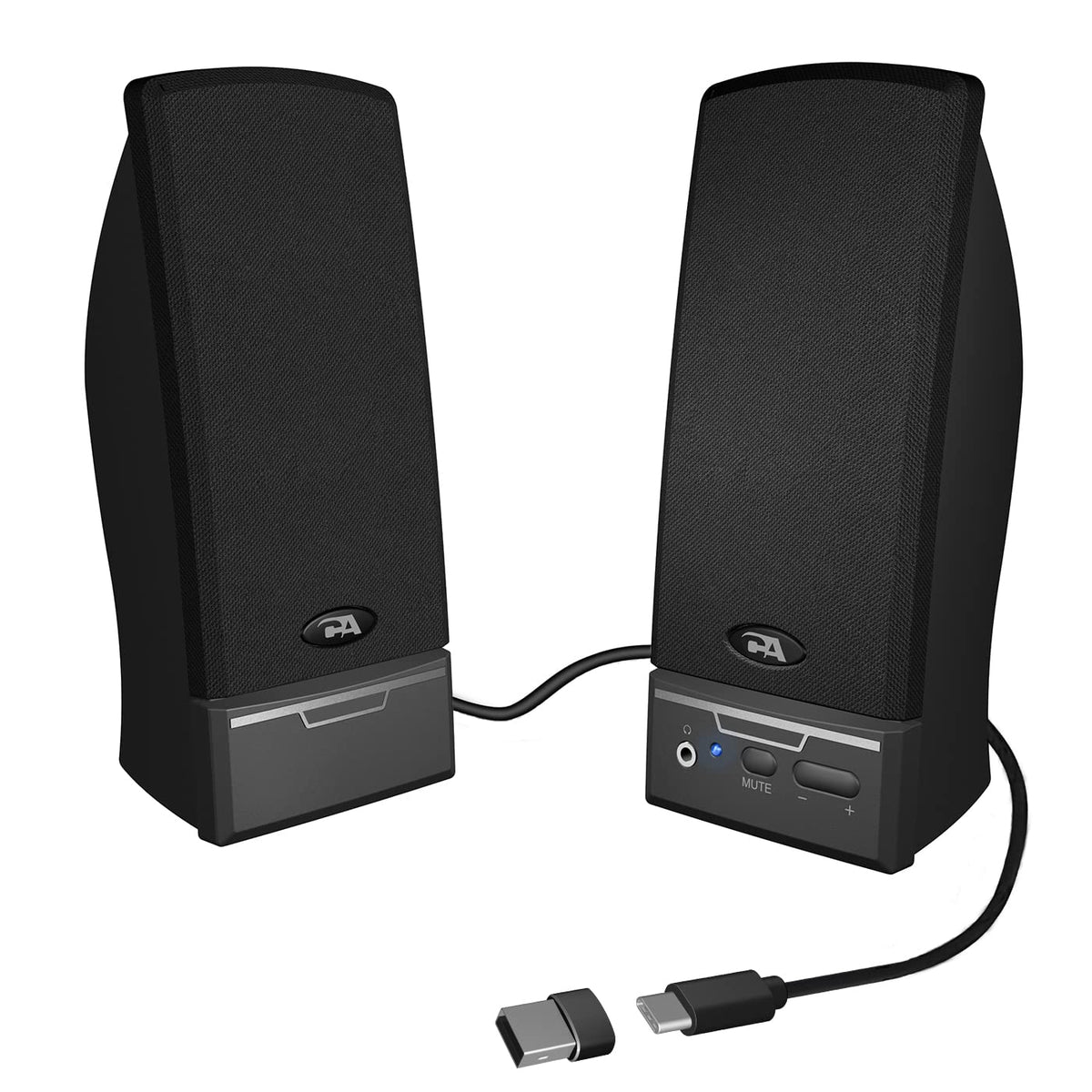 Cyber Acoustics CA-2014USB 2.0 Computer Speakers, 10W, Stereo Sound
