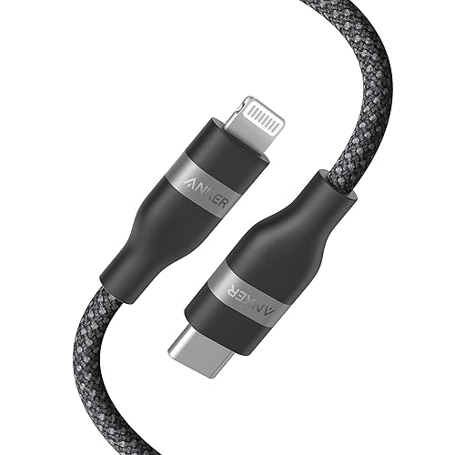 Anker USB C to Lightning Cable, Upcycled-Braided USB C to Lightning Cord, Ultra-Fast Charging Cable for iPhone 14/13/12/11 Series and More (3FT)