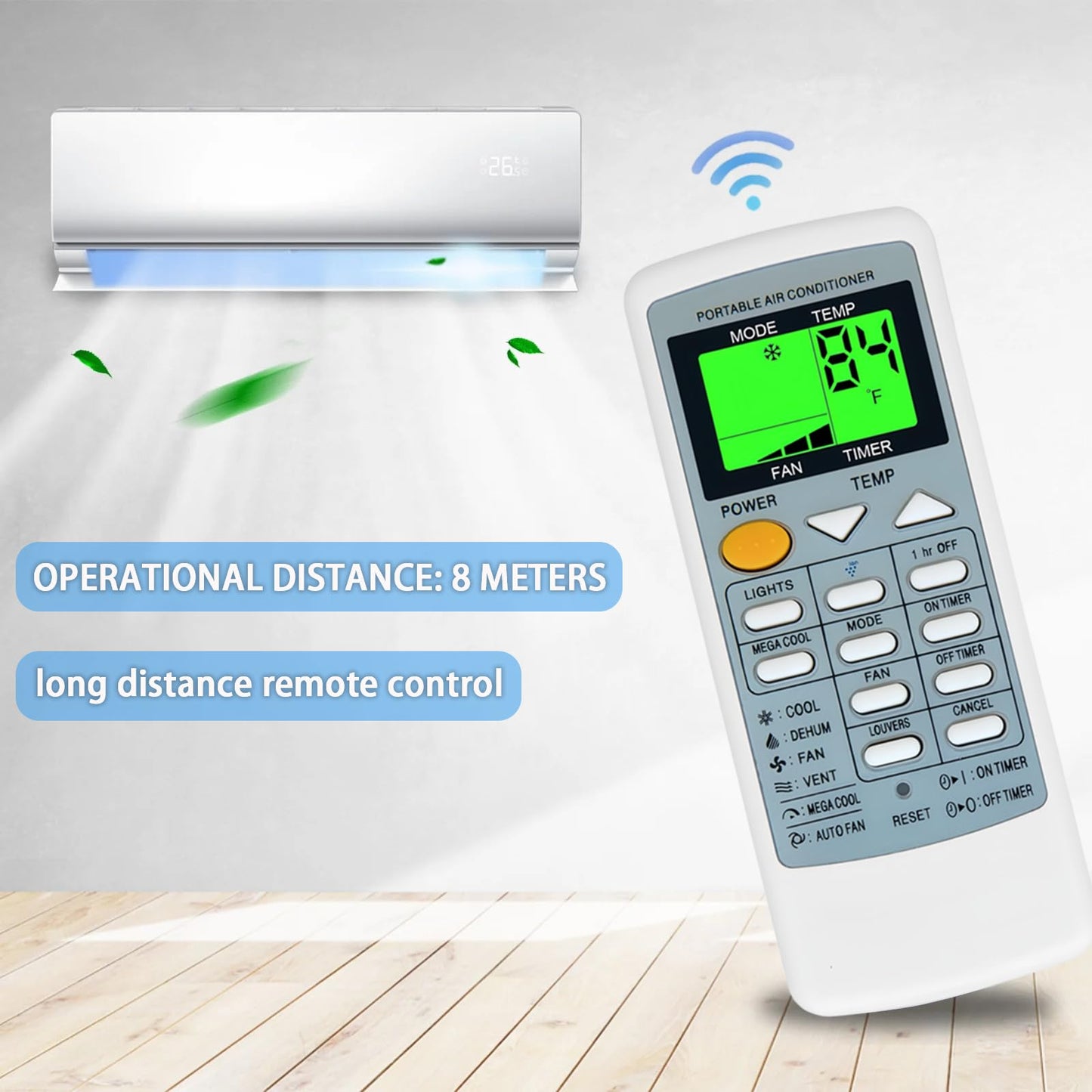CRMC-A705JBEZ Replacement Remote Control for Sharp CV-P09LV AY-A9GR CV-2P10SC CV-P09LX CV-P10LC CVP10NC-R CV-P10PC CVP10PC-D CVP10PC-R CV-P10MC