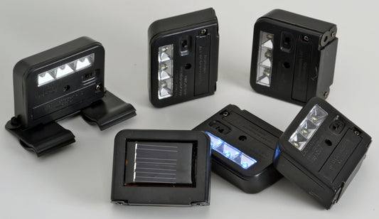 HOMEBRITE Wunder Solar Powered Spotlight - Ultra-Bright 3X LED - Clip-On/Stick-On Outdoor Light for Mailbox, Security Signs, Fence & Deck - Auto