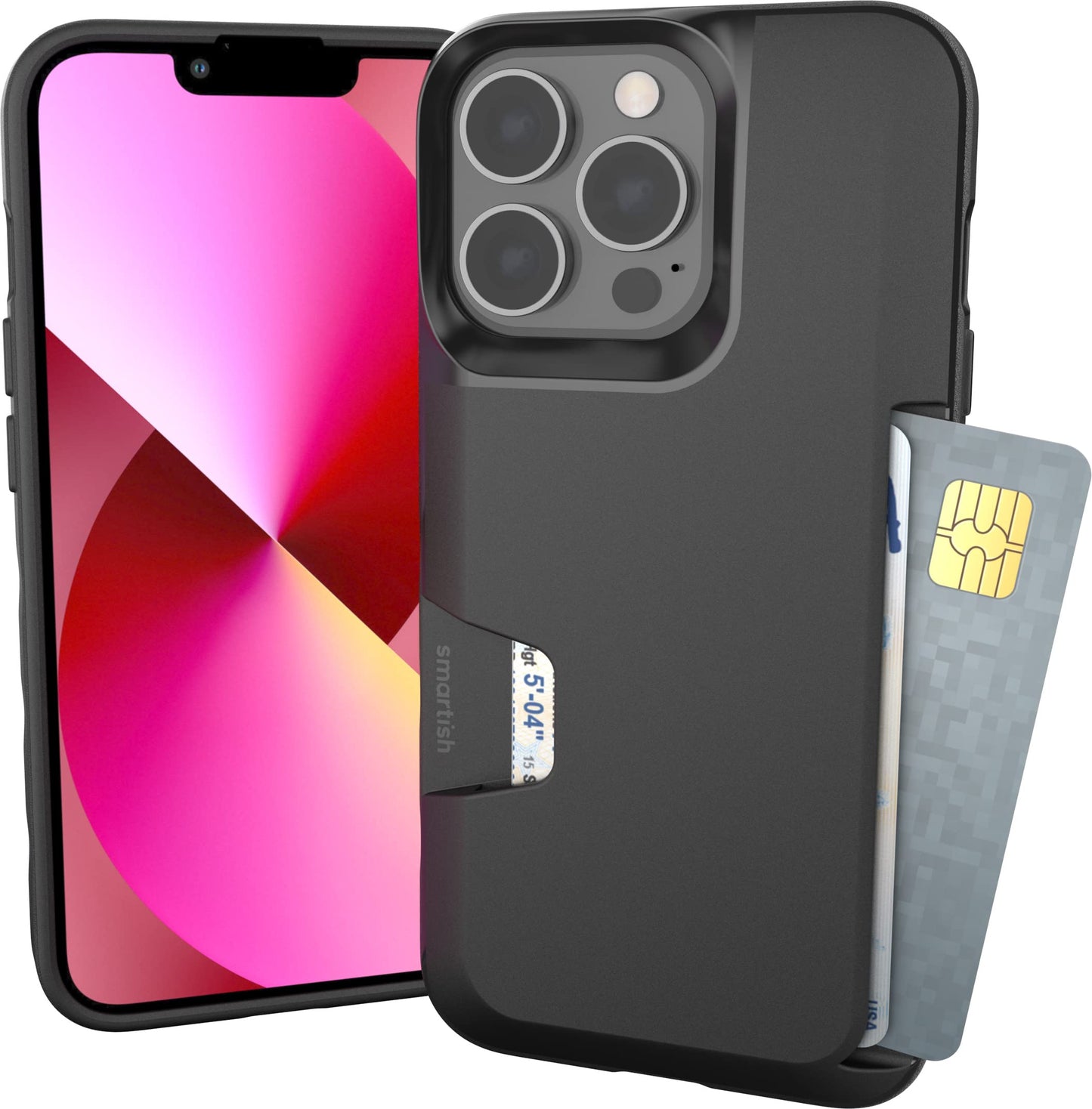 Smartish® iPhone 13 Pro Wallet Case - Wallet Slayer Vol. 1 [Slim + Protective] Credit Card Holder - Drop Tested Hidden Credit Card Slot Cover