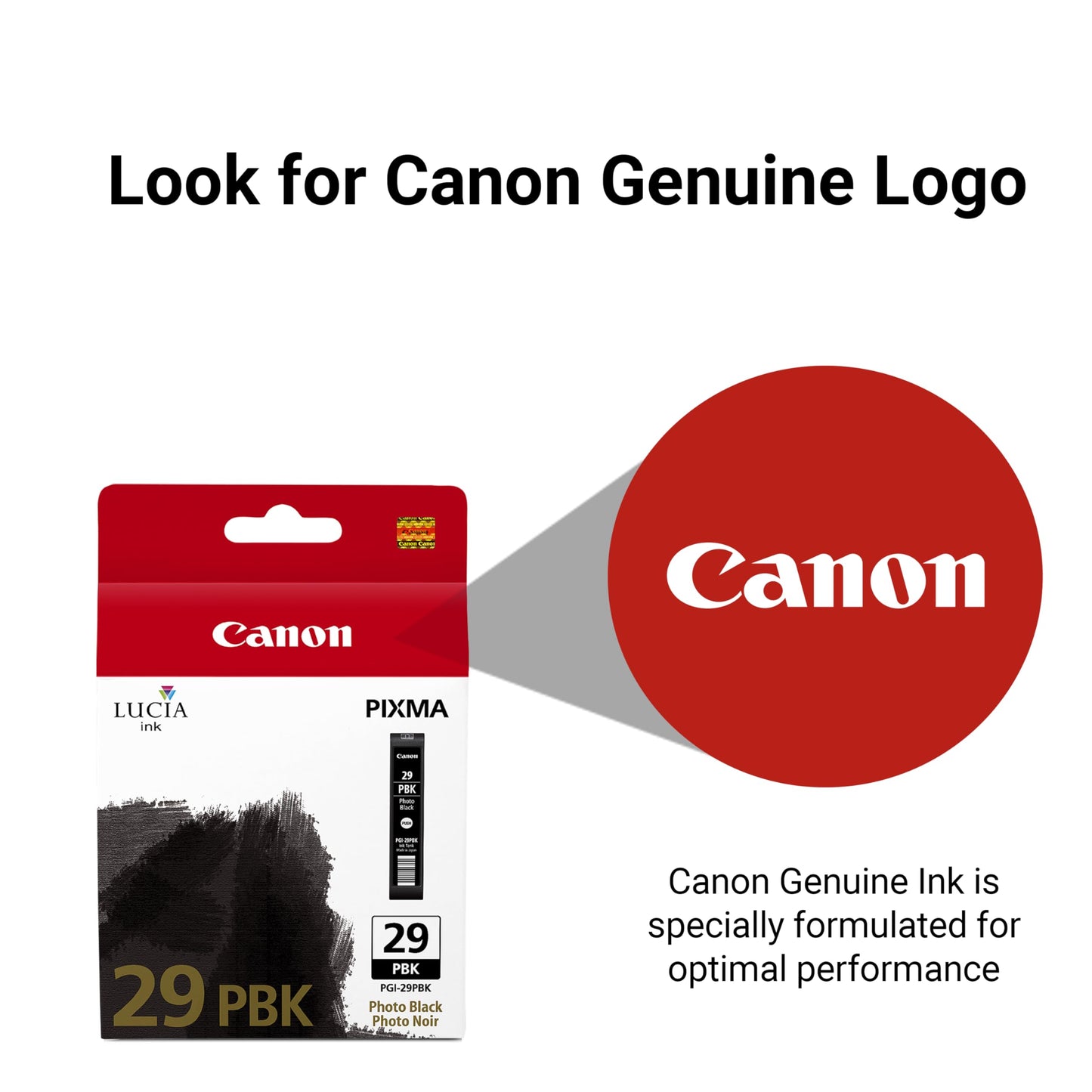 Canon PGI-29 Genuine Photo Black Ink Tank, Compatible with PIXMA PRO-1 Printers