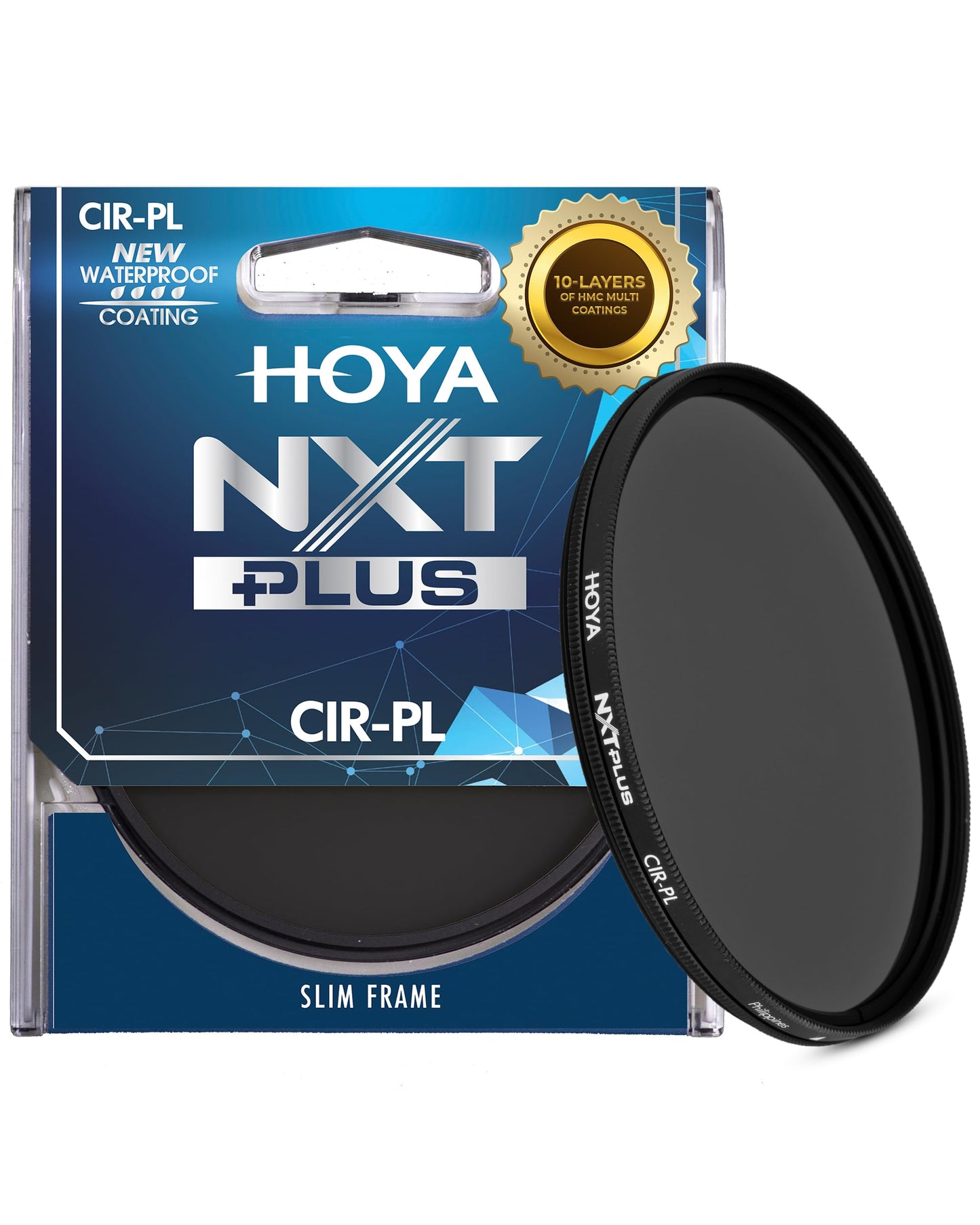 Hoya NXT Plus 49mm Polarizing Filter - Circular Polarizer with Waterproof Top-Coat, 10-Layer HMC Coatings, 1.72 Filter Factor for Faster AF
