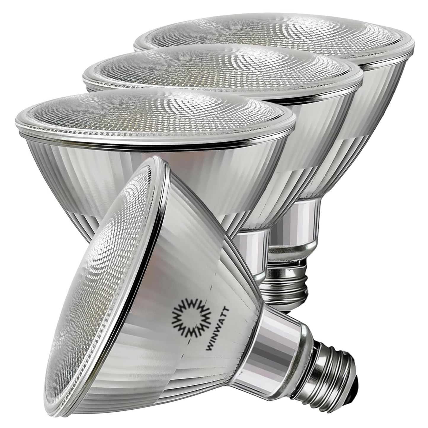 WinWatt LED Light Bulbs PAR38 Full Glass, 32W=350W Equivalent 5500 Lumens Super Bright 20000 Hours Classic Flood Light Bulbs, Waterproof Non-Dimmable