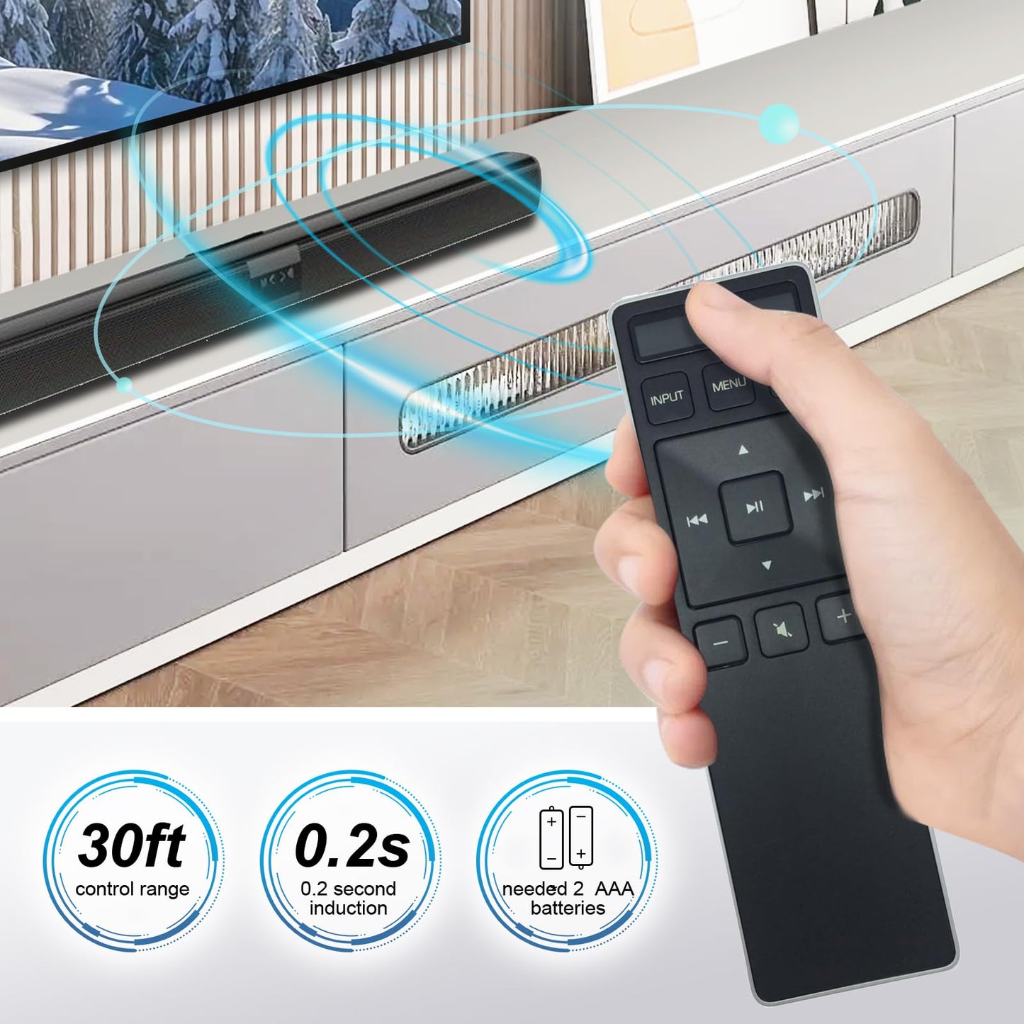 XRS551-C Replacement Remote Control Fit for VIZIO Sound Bar Stereo System SB3851C0 SB3851-C0 SB3851C0M SB3851-C0M SB3851D0 SB3851-D0 SB4051C0