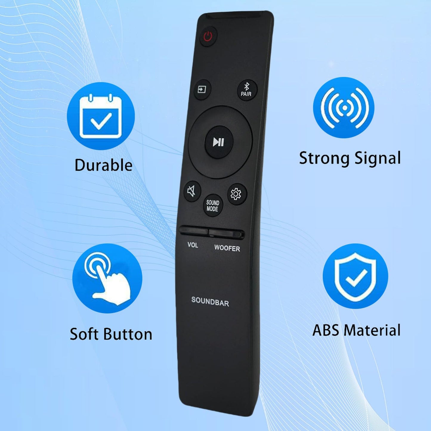 Replacement Remote Control fit for Samsung Soundbar HW-R60C HW-R60C/ZA