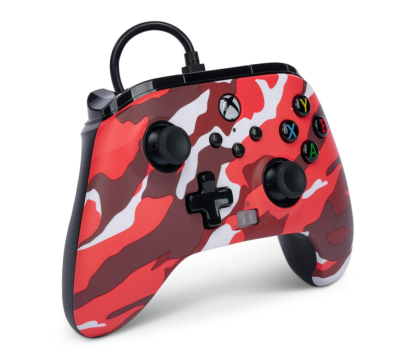 PowerA Enhanced Wired Controller for Xbox Series X|S - Red Camo, gamepad, wired video game controller, gaming controller, works with Xbox One