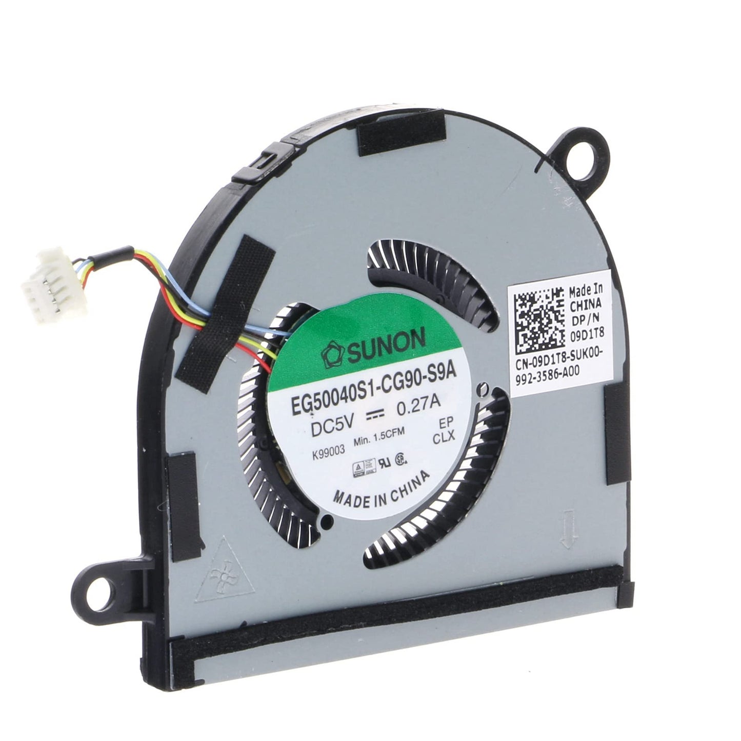 Replacement CPU Cooling Fan for Dell Latitude 7400 9410 2-in-1 09D1T8 9D1T8 DC28000M3SL EG50040S1-CG90-S9A