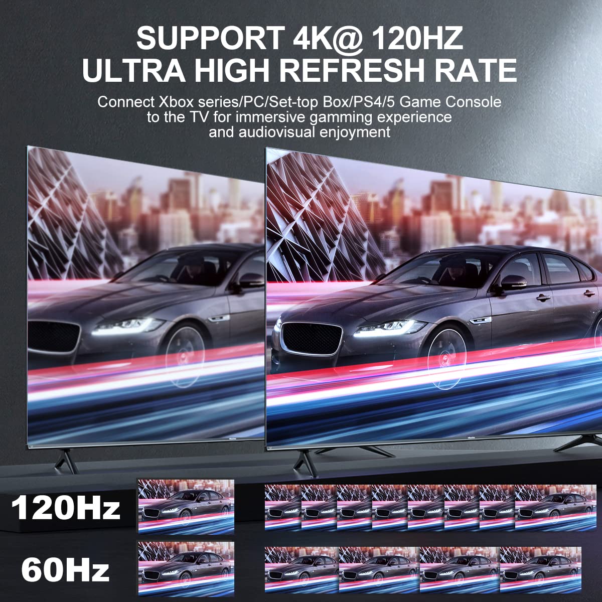 HDMI Switch 4K 120Hz 2 in 1 Out 2 Port Switch 1 Monitors 2 Computers 4K 144Hz KVM Switches Monitor Switches HDMI2.1 8K 60Hz
