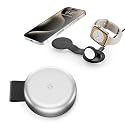 Butterfly 2-in-1 Compact Foldable Wireless Charger with Travel Adapter, 15W MagSafe Duo Charging for iPhone, Airpods, and Apple Watch