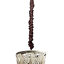Chain and Cord Cover Chandelier 6ft Long Coffee Brown