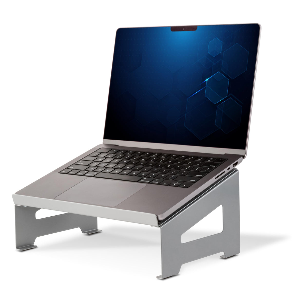 Allsop TechStyle Steel Laptop Stand, Powder-Coated Steel with Soft Felt Surface