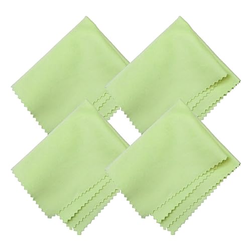 Microfiber Screen Cleaning Cloths, HTTX 4-Pack 6 x 7 inches for Cell Phones, Tablets, LCD TV, Laptop, Camera Lenses, Surface Tablet, Monitor, Car GPS