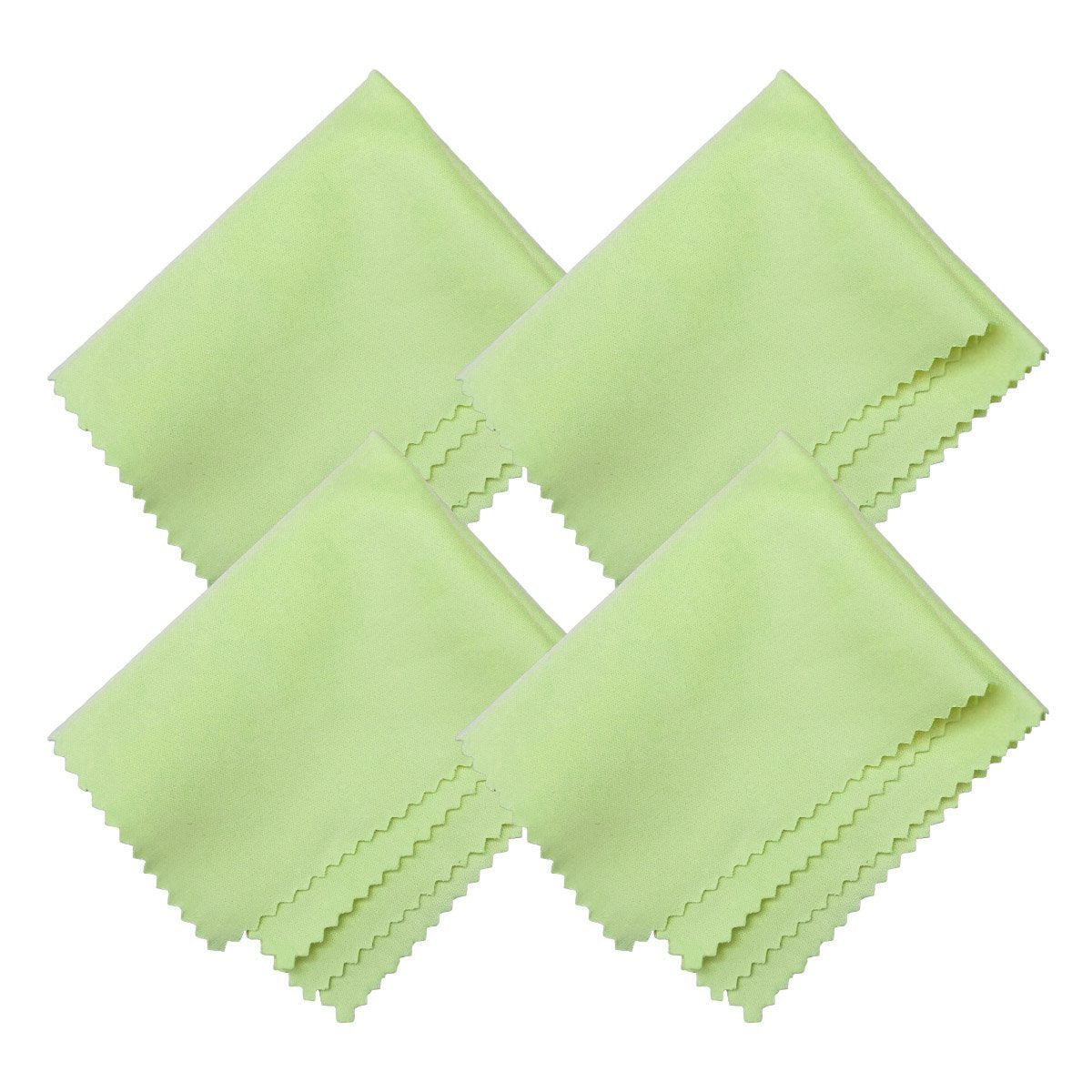 Microfiber Screen Cleaning Cloths, HTTX 4-Pack 6 x 7 inches for Cell Phones, Tablets, LCD TV, Laptop, Camera Lenses, Surface Tablet, Monitor, Car GPS