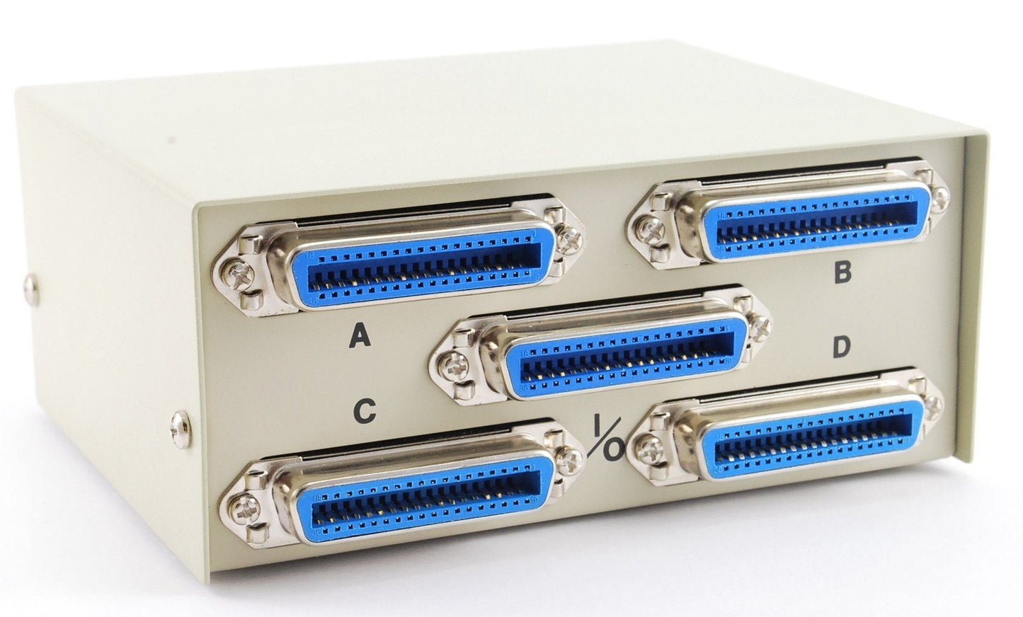 CablesOnline 4-Way Centronics 36 (CN36) Female Manual Data Switch Box (SB-007)
