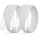 USB C to Lightning Cable 6FT 2Pack[Apple MFi Certified], iPhone Charger Cable Fast Charge Braided iPad Charger cable iphone charger Lead iphone Wire…