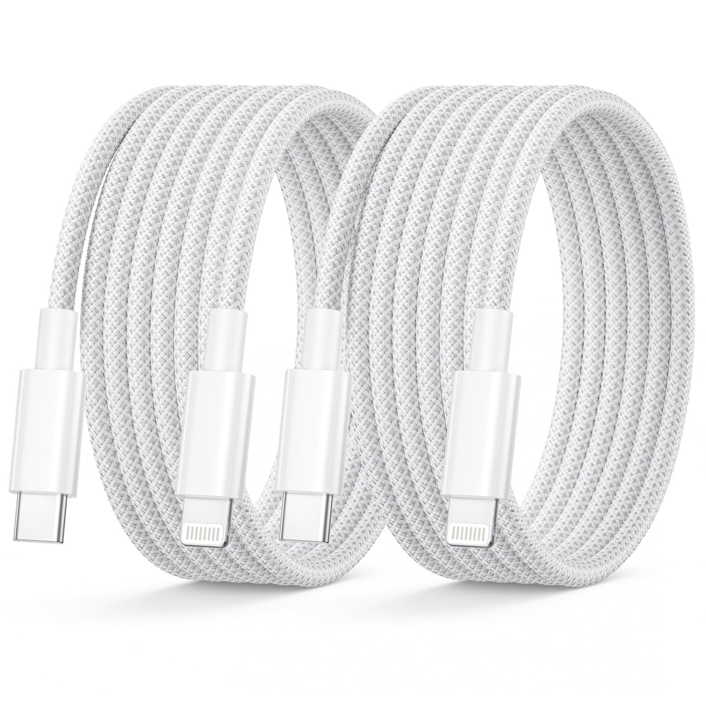 USB C to Lightning Cable 6FT 2Pack[Apple MFi Certified], iPhone Charger Cable Fast Charge Braided iPad Charger cable iphone charger Lead iphone Wire…