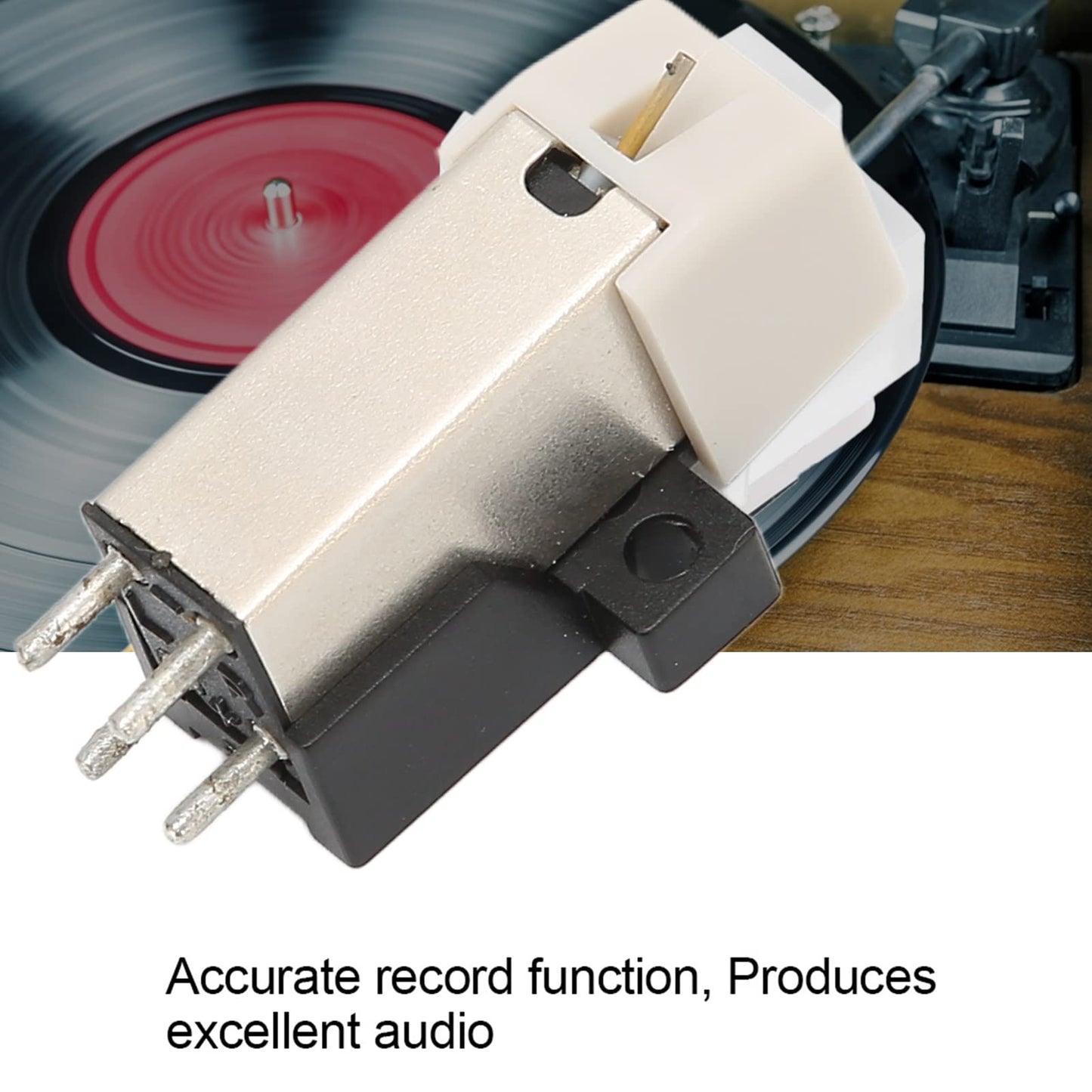 PUSOKEI Magnetic Cartridge with Needle for Turntable Record Player Standard Mount Accurate Record Function