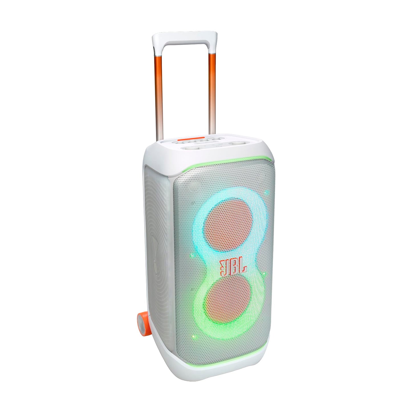 JBL PartyBox Stage 320 - Portable Speaker with Telescopic Handle & Wide, Sturdy Wheels, Powerful JBL Pro Sound, Futuristic lightshow, Up to 18 Hours