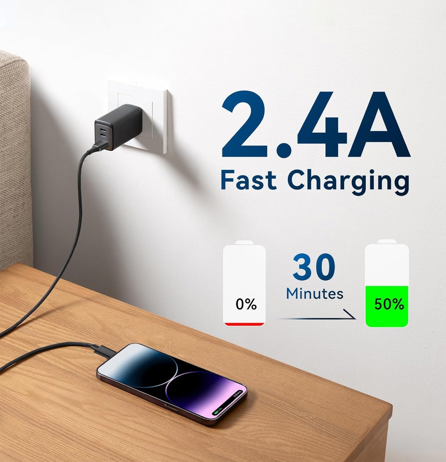 Apple MFi Certified Lightning to USB Adapter Cable High Speed Data Transfer Fast Charging OTG Cord for iPhone 14 13 12 11 Pro Max XS XR X 8 7 6S 6