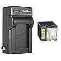 Kastar 1-Pack Battery and AC Wall Charger Replacement for JVC GZ-MG37 GZ-MG37AA GZ-MG37AG GZ-MG37AH GZ-MG37AS GZ-MG37E GZ-MG37EK GZ-MG37EX GZ-MG37EY