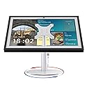 ITSHOM Stand for Echo Show 15 (1st, 2nd Gen), Echo Show 21 with Swivel and Tilt Design, 4-Level Height Settings, Aluminum Mount Stand for Show 21