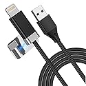 Magtame StayCable USB A to Lightning Cable with Magnetic Keeper 3.3FT, Fast Charging and Data Sync, Braided Anti-Tangle Cord for Phone 12,13,14, Desk…