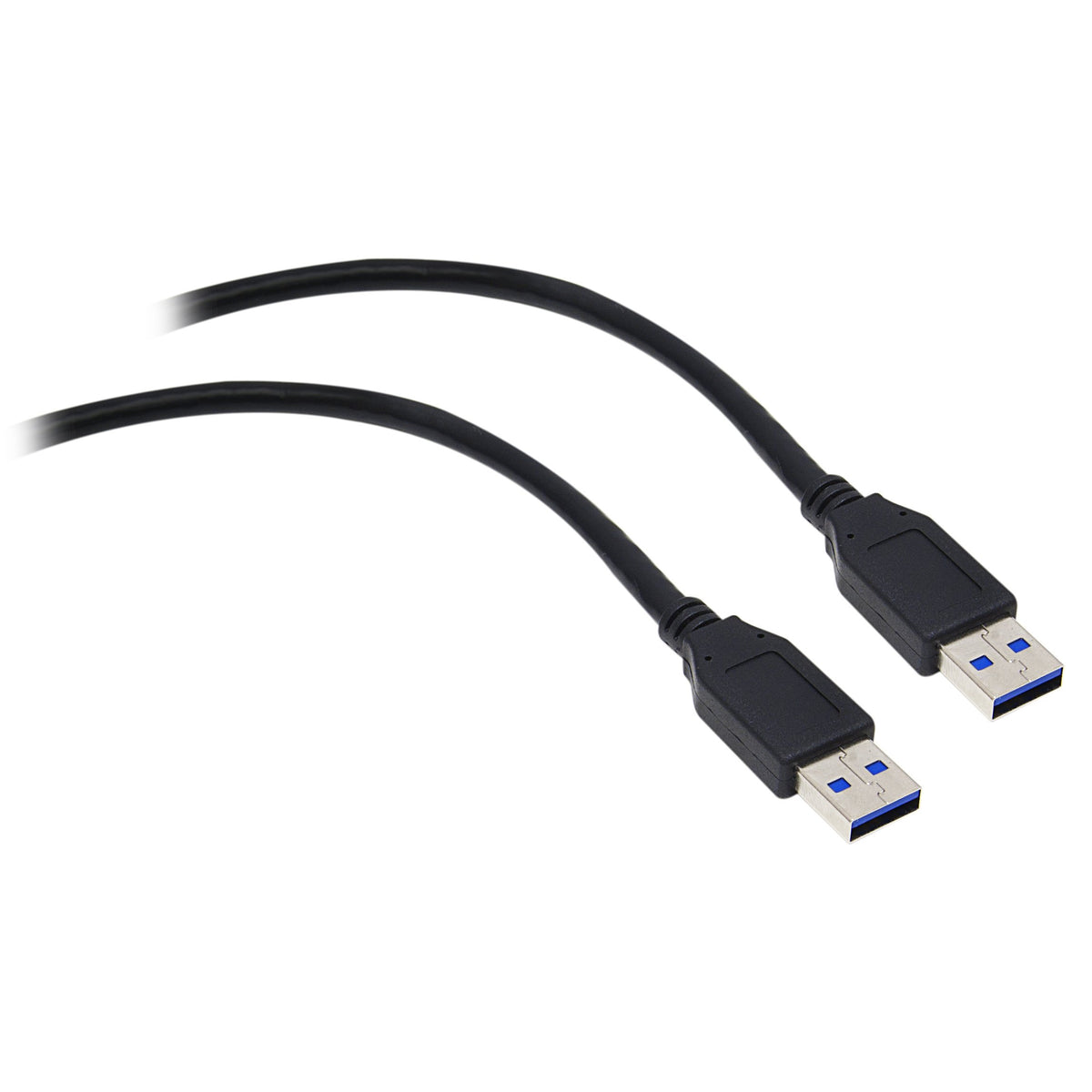 CableWholesale 3 feet USB 3.0 Cable, Black, Type A Male/Type A Male Plug, A Male/Male Super Speed USB Cable, Data Transfer Cable USB 3, Type A Male