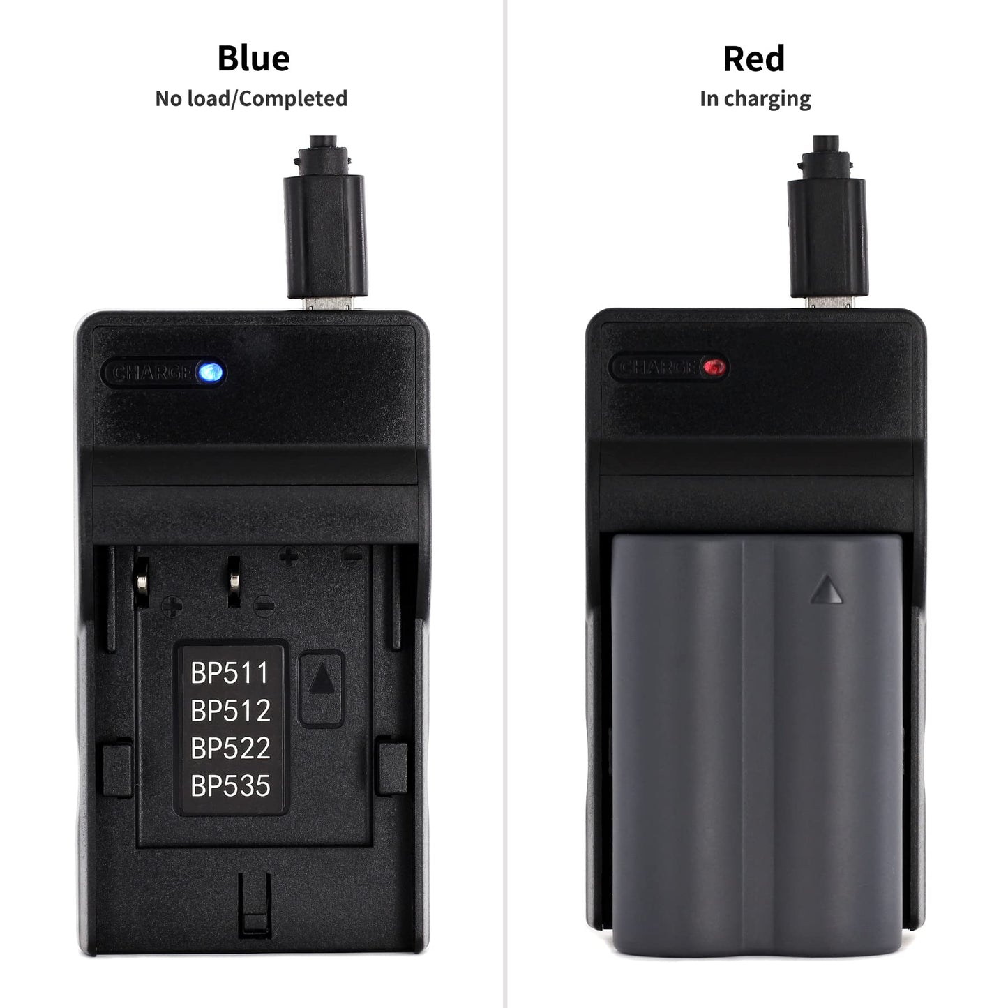 Norifon BP-511 USB Charger for Canon EOS 10D, 20D, 30D, 40D, 50D, D60, MV630i, MV700, MV730i, Optura Pi, Optura Xi, ZR10, ZR60, PowerShot G5 Camera