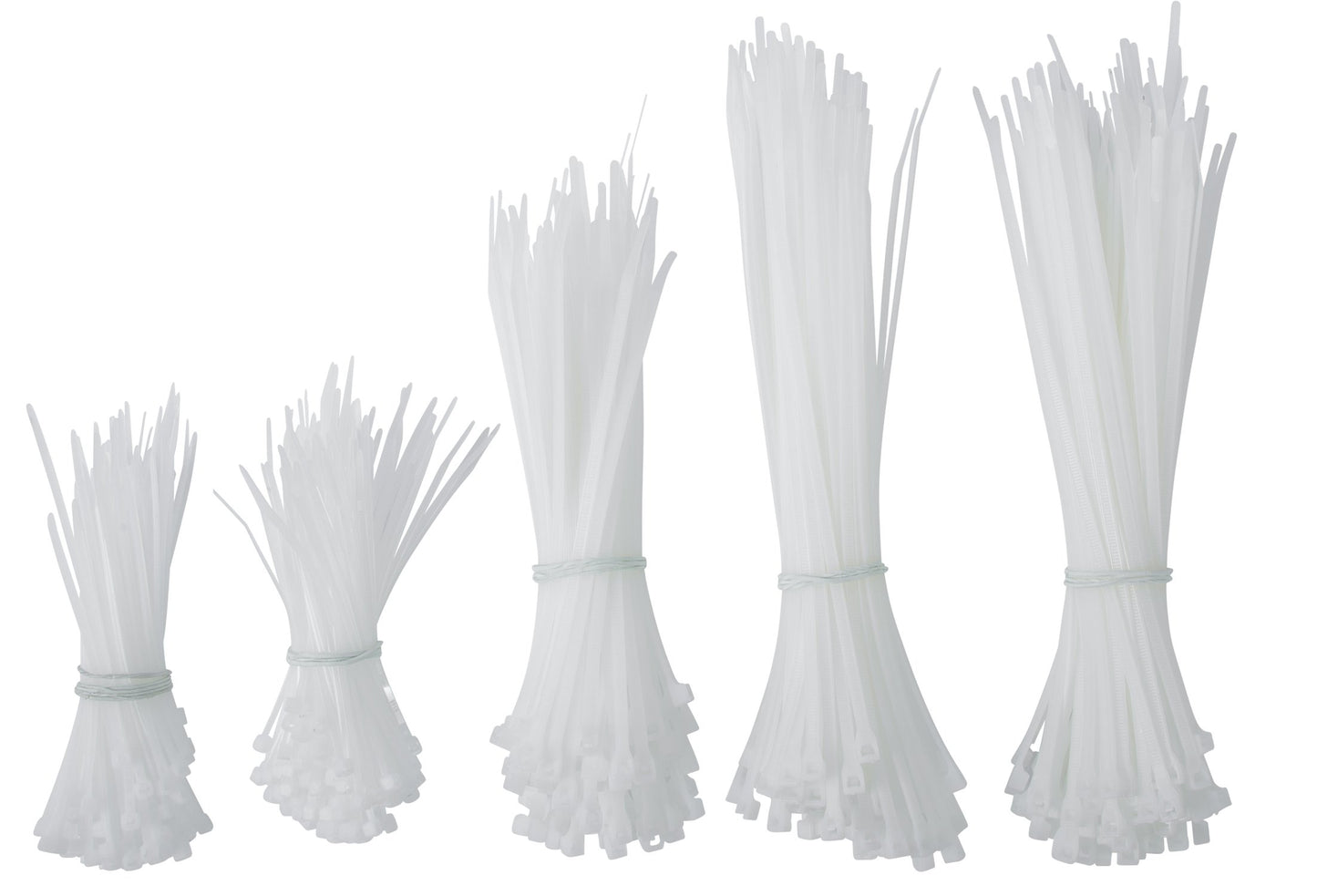 Gardner Bender 50098N Assorted Cable Ties, 4, 6, and 8 inch, 18 and 45 lb, Electrical Wire and Cord Management, Nylon Zip Tie, Reusable Container, 500