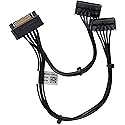 Deal4GO SATA Power Hard Drive HDD Cable 4XD92 replacement for Dell XPS 8940 8950 OptiPlex 7000 7010 Precision 3640 3650 MT Tower Desktop, Black
