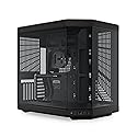 Hyte Y70 Upgraded Modern Aesthetic Dual Chamber Panoramic Tempered Glass Mid-Tower ATX Computer Gaming Case with PCIE 4.0 Riser Cable Included, Black
