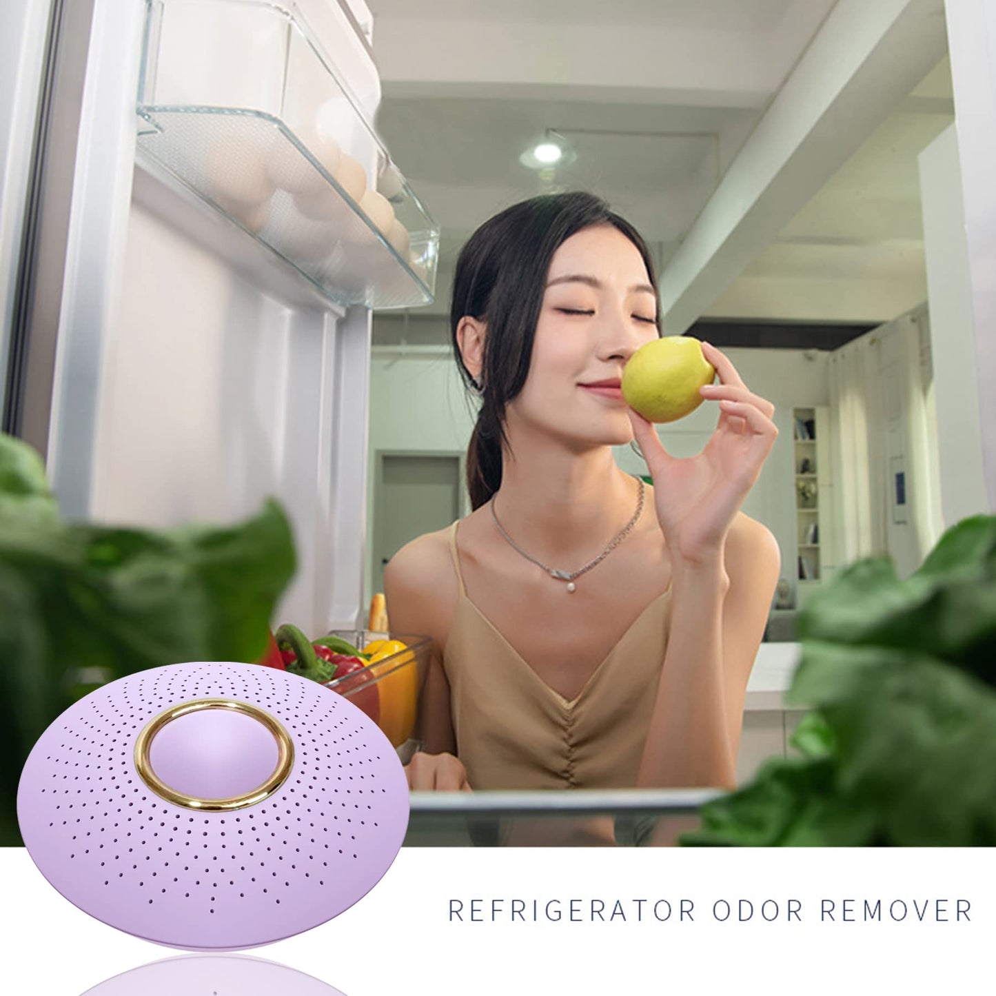 WARMON Refrigerator Deodorizer,Portable USB Rechargeable Refrigerator deodorizer, Outperforms Than Baking Soda and Charcoal Bags,Fridge and Freezer