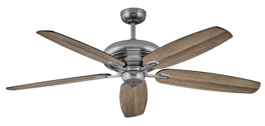 Hinkley Grander 60" Ceiling Fan, DC Motor, Pewter with Driftwood Blades