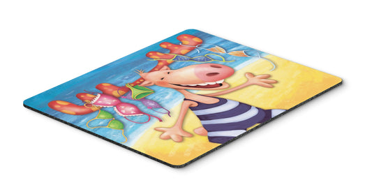 Caroline's Treasures APH0073MP Moose on The Beach Mouse Pad, Hot Pad or Trivet for Home Office Gaming Working Computers Laptop Mouse Mat,Washable