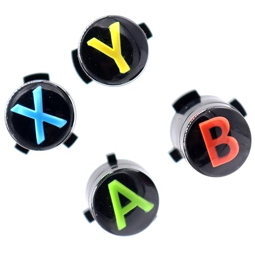 Deal4GO Standard A B X Y Button Set Replacement for Xbox One Controller Buttons Mod Plastic [Multi Colour]