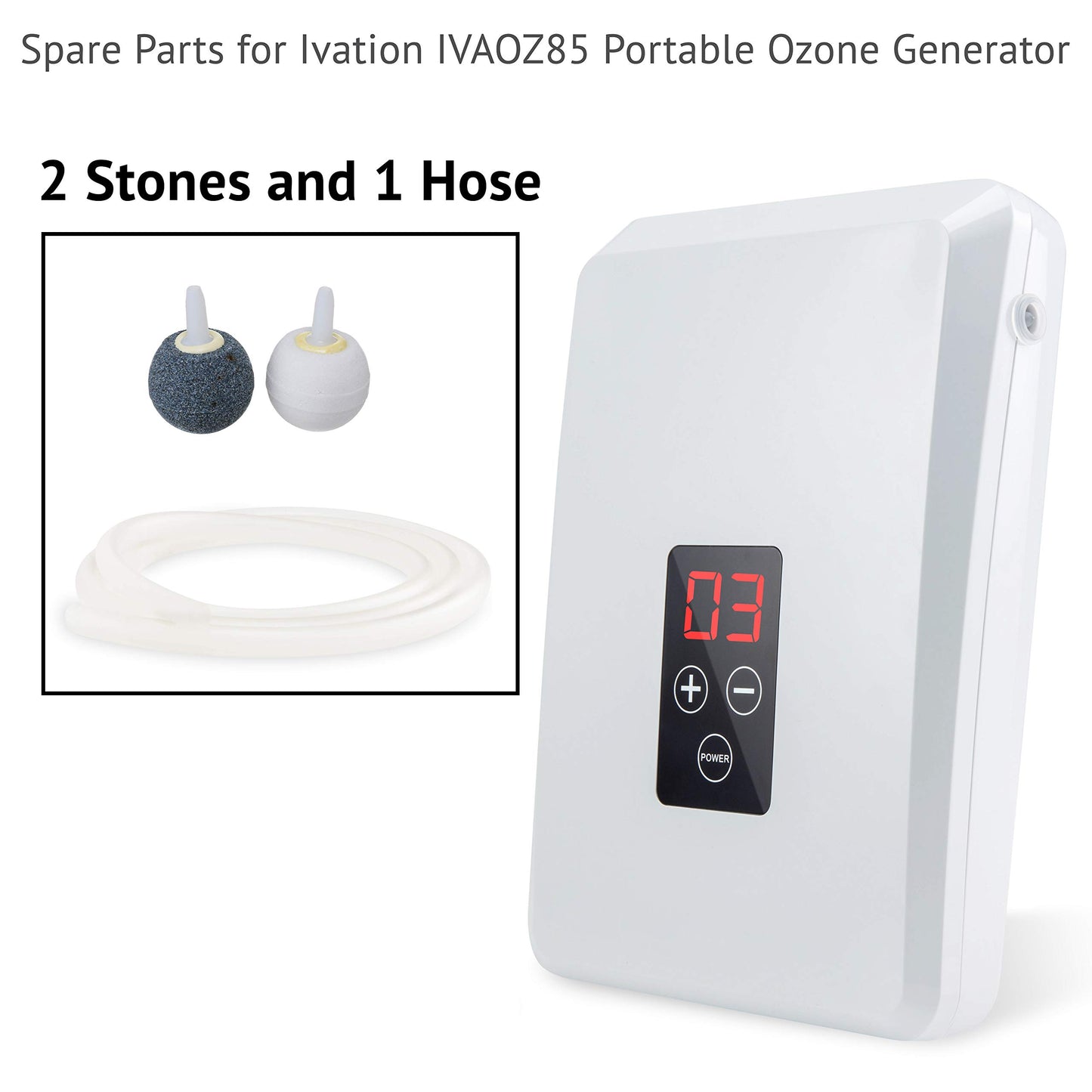 Ivation Replacement Tube and Stone for IVAOZ85 Portable Ozone Generator 600mg/h
