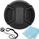 77mm Universal Snap-On Lens Cap for Canon EF 17-40mm f/4L USM Ultra Wide Angle Zoom Lens + Cap Keeper + Microfiber Cleaning Cloth + LCD Screen