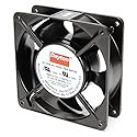 Dayton Square Axial Fan, 4-11/16" Width, 4-11/16" Height, 115VAC Voltage