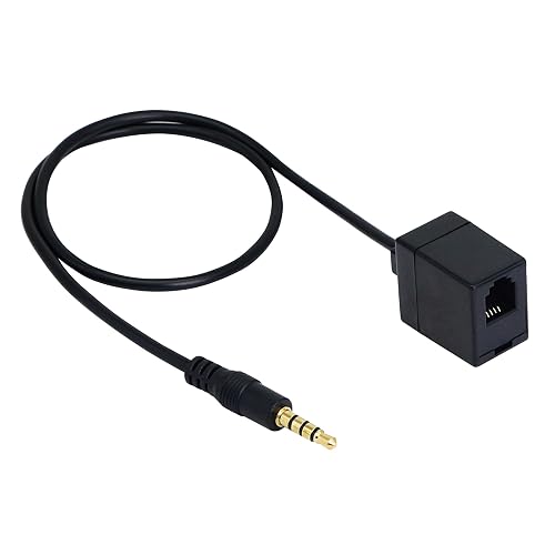 SinLoon RJ9 to 3.5mm Telephone Adapter - Convert Headset to Smartphones