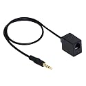 SinLoon RJ9 to 3.5mm Telephone Adapter - Convert Headset to Smartphones