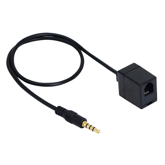 SinLoon RJ9 to 3.5mm Telephone Adapter - Convert Headset to Smartphones