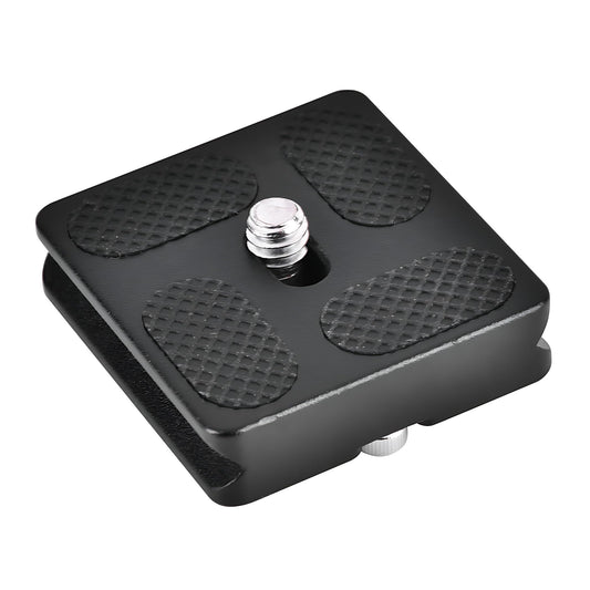 Acouto for PU40 Quick Release Plate with 1/4inch Screw Mount for Tripod Ball Head SLR Camera Alloy Rubber