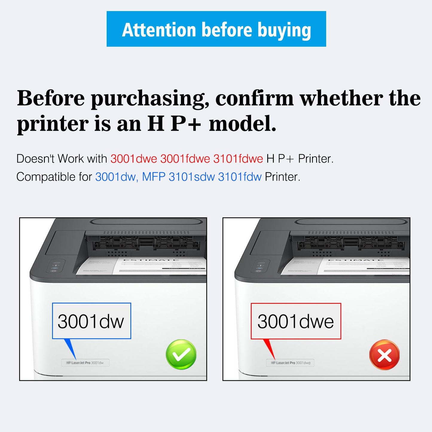 TONTINTA [with CHIP] 138X W1380X ( 138A W1380A ) Compatible Toner Cartridge High Capacity Black for 3001 3001dw MFP 3101 3101sdw 3101fdw, Not