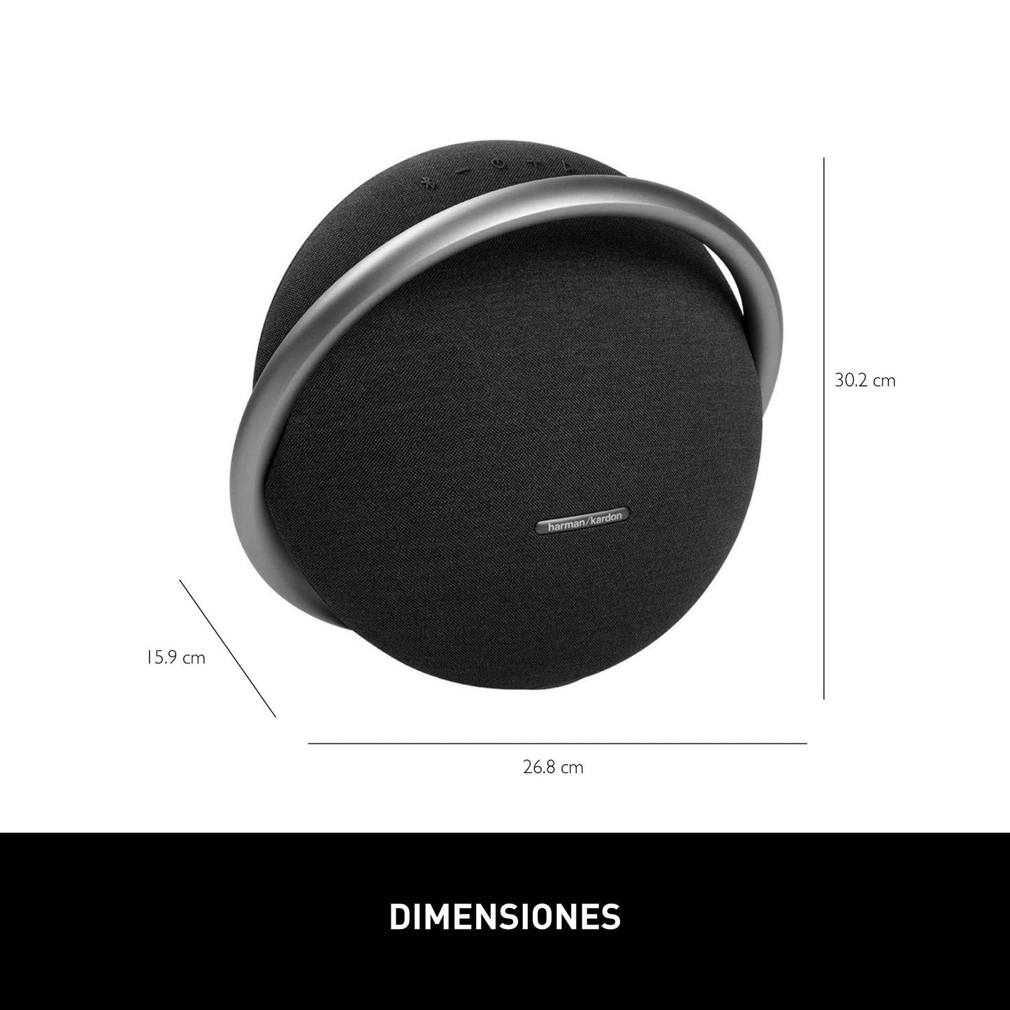Harman Kardon Onyx Studio 7 Portable Stereo Bluetooth Speaker - Black - (Renewed)