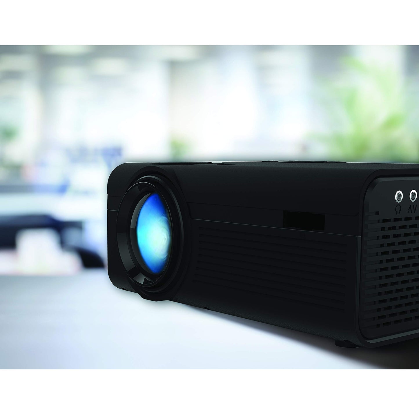 Supersonic SC-80P HD Digital Projector, 1080p Resolution, 2000 Lumina LED Lamp, True Colors, Powerful Sound, VGA/2 HDMI/USB2.0/ Micro SD Card & AV