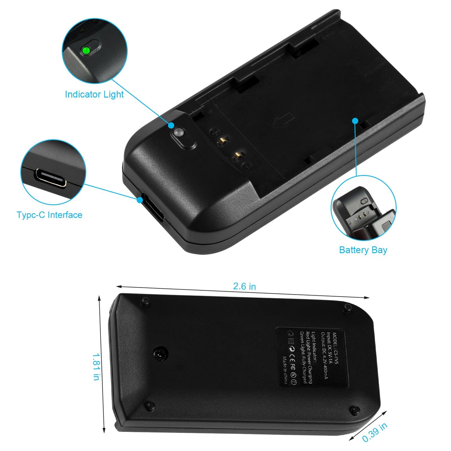 Camcorder Video Digital Camera Travel Charger and 3.7V 2000mAh NP-FV5 Plus Li-ion Rechargeable Battery?NP-FV5 Plus Battery Charger?