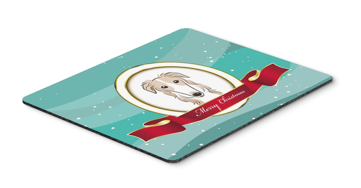 Caroline's Treasures BB1538MP Borzoi Merry Christmas Mouse Pad, Hot Pad or Trivet, Large, Multicolor