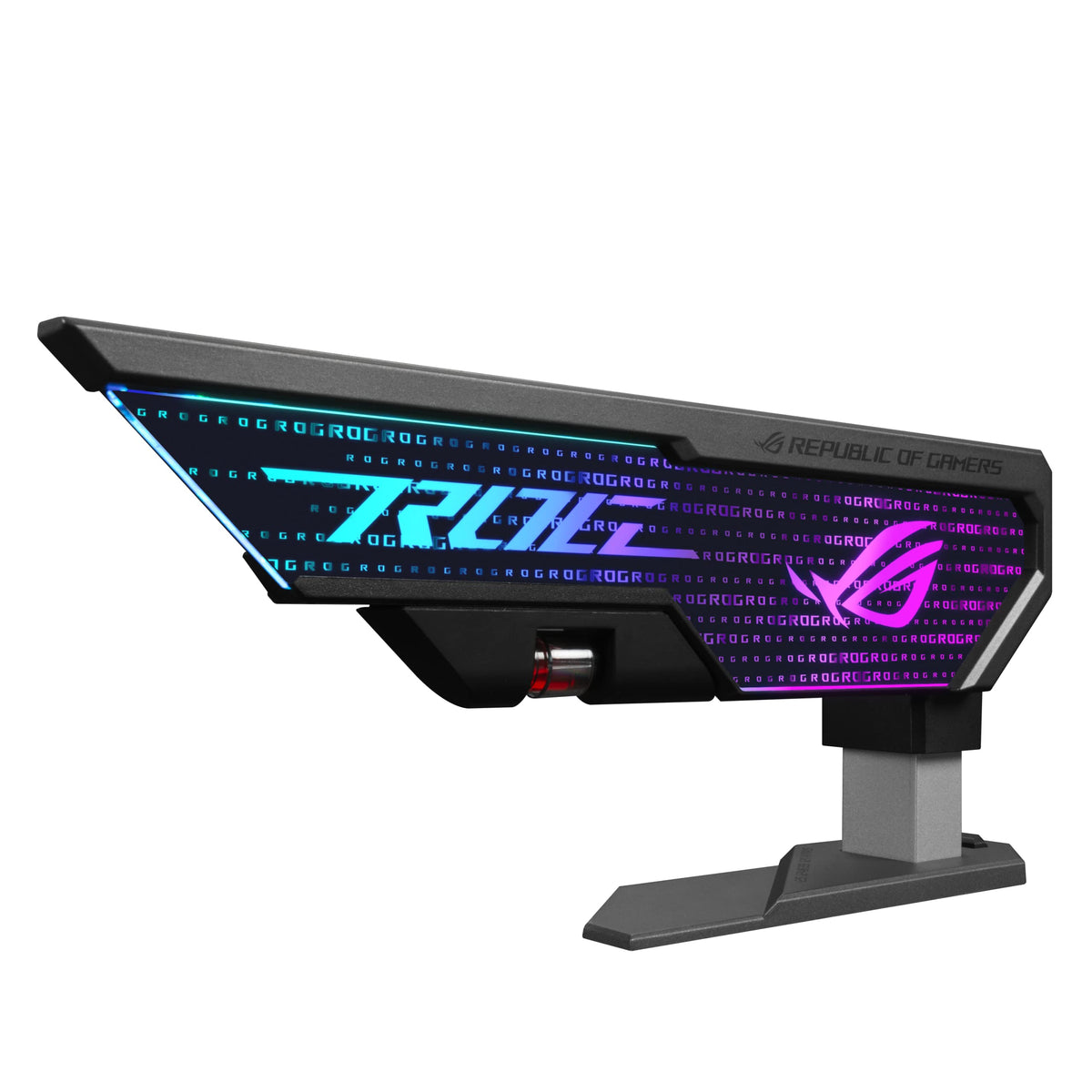 ASUS ROG Herculx GPU Anti-Sag Holder, Solid Zinc Alloy Construction, Easy Toolless Installation, Included Spirit Level, Adjustable Height, Wide