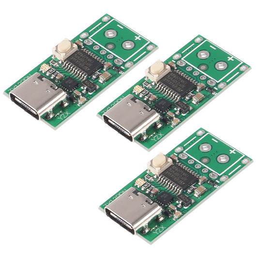 3PCS USB-PD USB-C Type-c PD3.0 PD2.0 to DC Scam Spoof Fast Charge Trigger Poll Polling Detector Tester Regulator Module Bare Board for Notebook Power…
